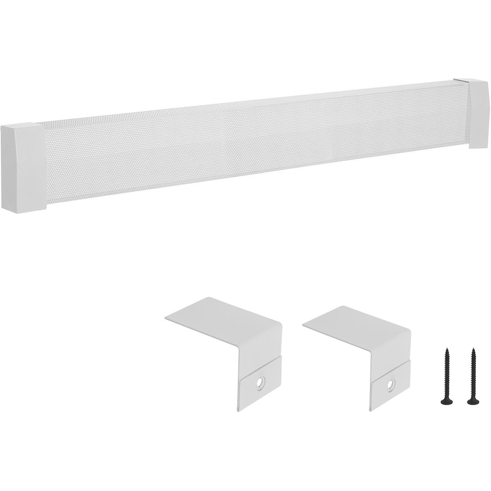 image:imageVEVOR Baseboard Heater Covers Premium Series 5 ft Standard Electric Heating Unit Front Cover for Home Improvement Heavyduty Steel Easy Installation for Bedroom Replacing Old Cover White