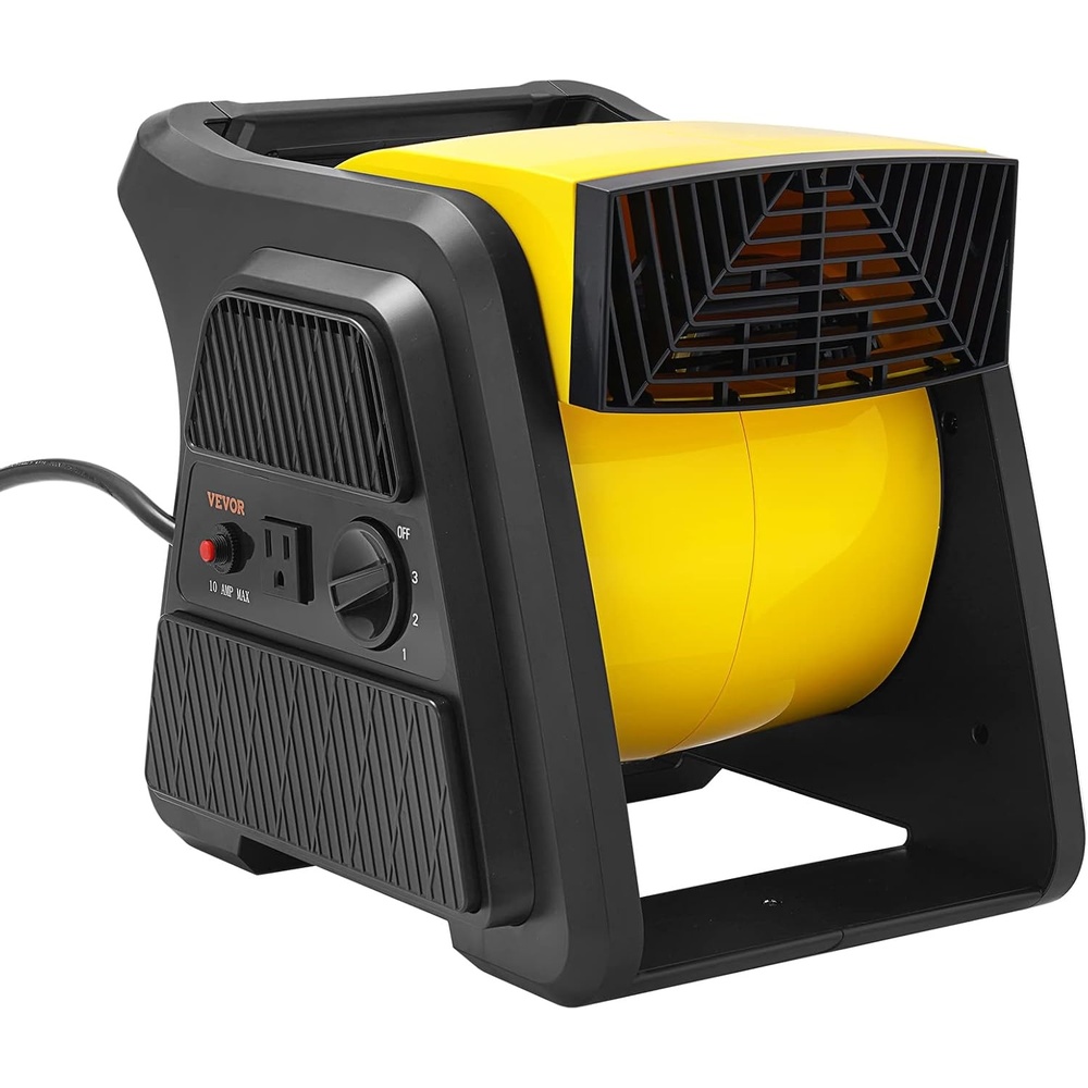 image:imageVEVOR Blower Fan Low Profile Air Mover Carpet Dryer 1000 CFM 2 Speeds MultiAngle Airflow Lightweight Portable for Crawlspaces Attics Basements Bathrooms Water Damage Restoration Blue600 CFM Pivoting
