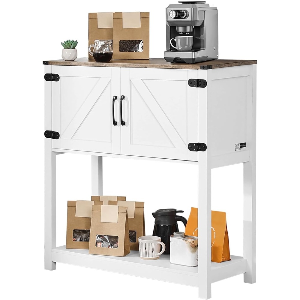 image:imageVEVOR Buffet Cabinet 315 Inch Sideboard Storage Cabinet with Magnetic Doors Farmhouse Coffee Bar Cabinet for Hallway Entryway Living Room or Kitchen