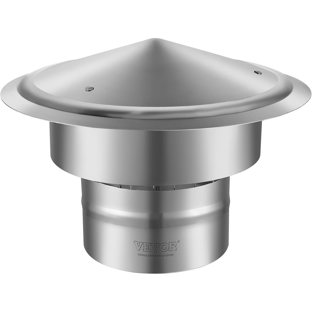 image:imageVEVOR Chimney Cap 8 x 13 Flue Caps 304 Stainless Steel Fireplace Chimney Cover Adjustable Metal Spark Arrestor with Bolts Screws Mesh Chimney Flue Cover for Outside Existing Clay Flue Tile6 x 6