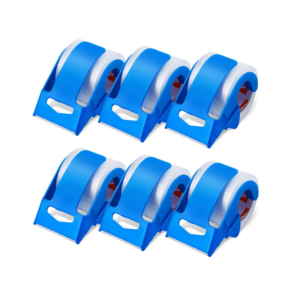 image:imageVEVOR Clear Packing 15 inches Core 6 Rolls 188 Inches x 25 Yards Packing Tape with Dispenser 27 Mil Heavy Duty Packaging Tape Designed for Moving Storage and Packing Shipping and Mailing6