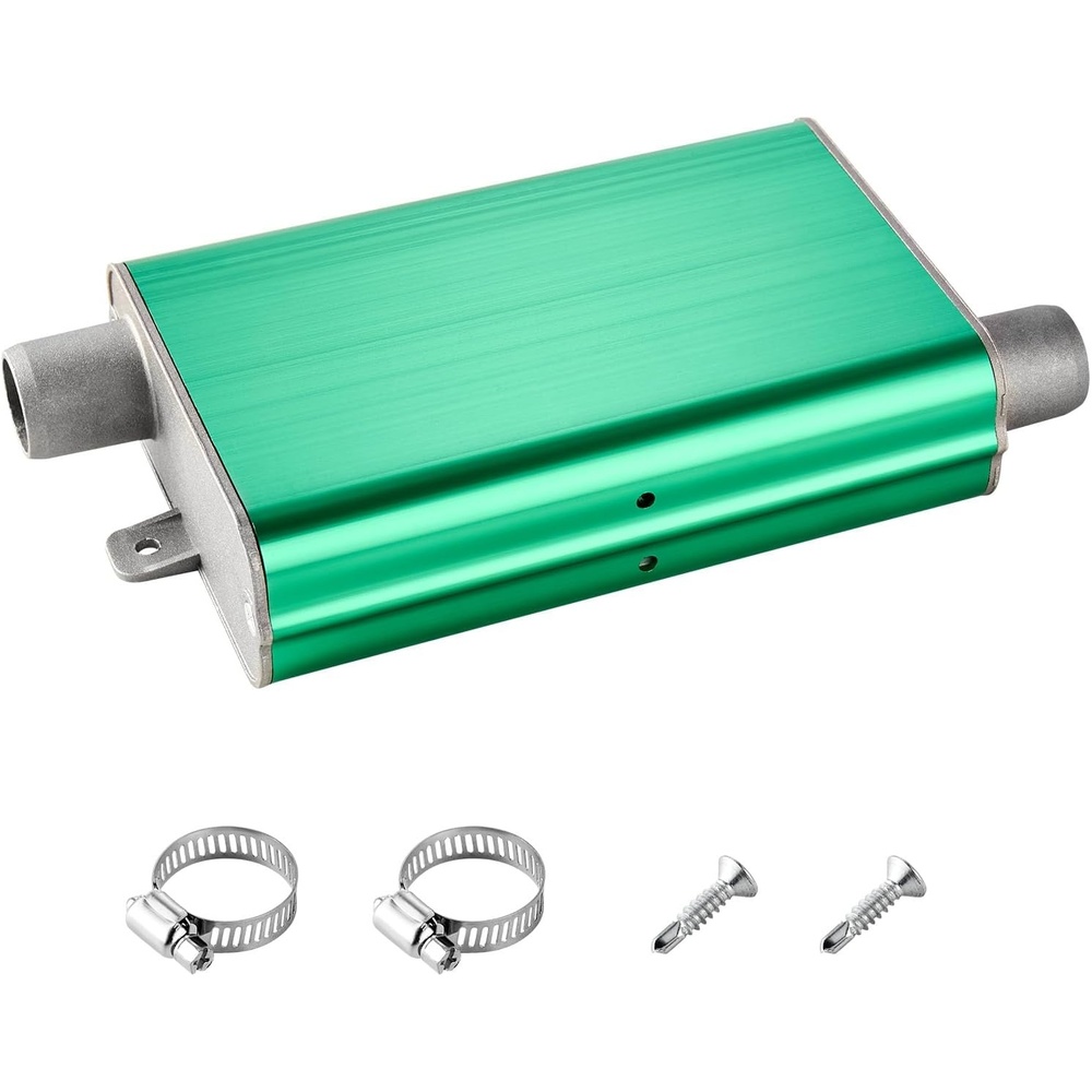 image:imageVEVOR Diesel Heater Muffler 094 inch Diesel Heater Muffler Upgrade Parking Heaters Mufflers Fit with 2 Clamps and Screws Aluminum Alloy Parking Heaters Noise Reducer for 2KW 5KW 8KW Heaters