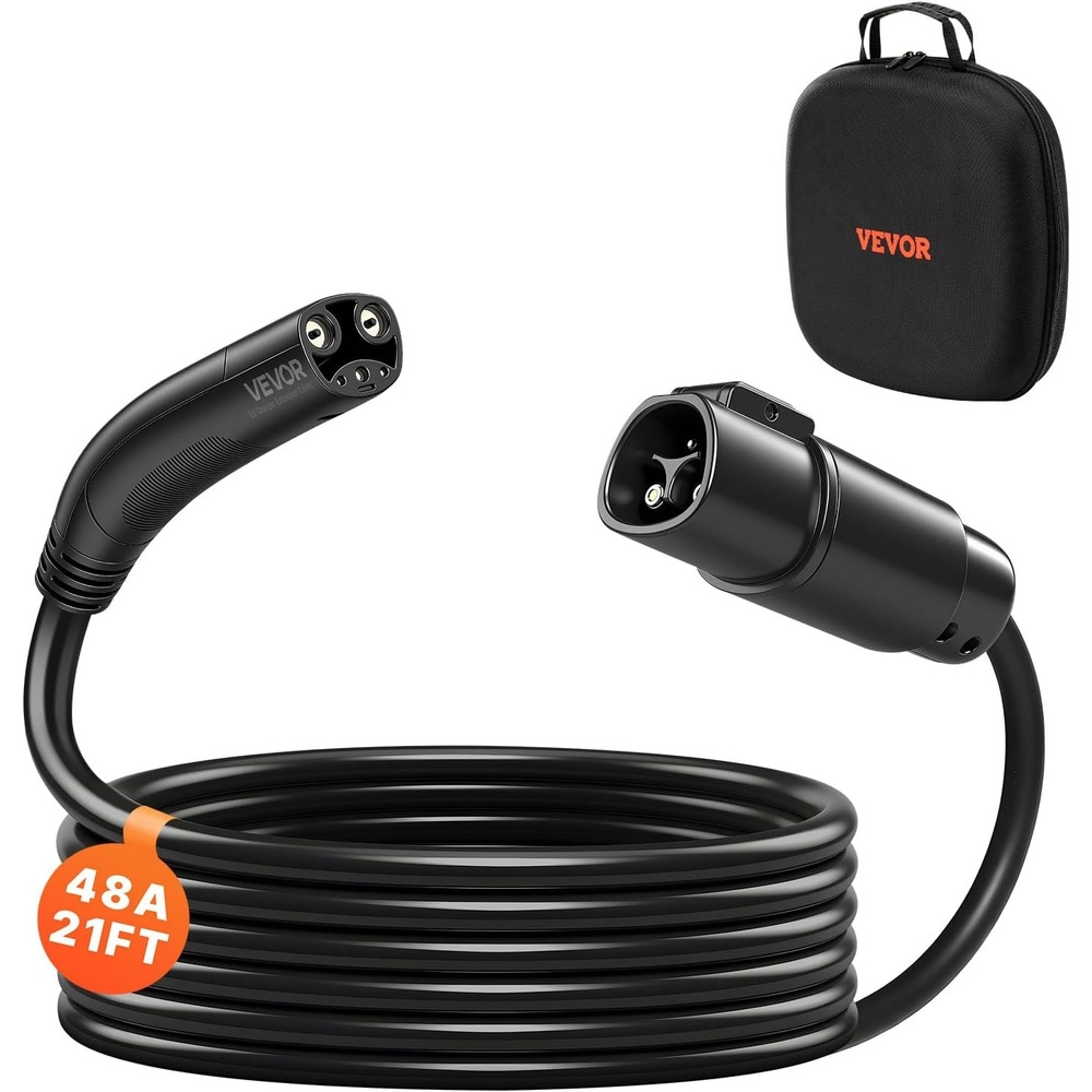 image:imageVEVOR EV Charger Extension Cable for Tesla 48Amp 40 ft Max 240V 1152 kW with NACS Plug EV Extension Cord for Level 12 Tesla MobileWall ConnectorDestination Charger Model YX3S Carrying Bag48Amp  Tesla