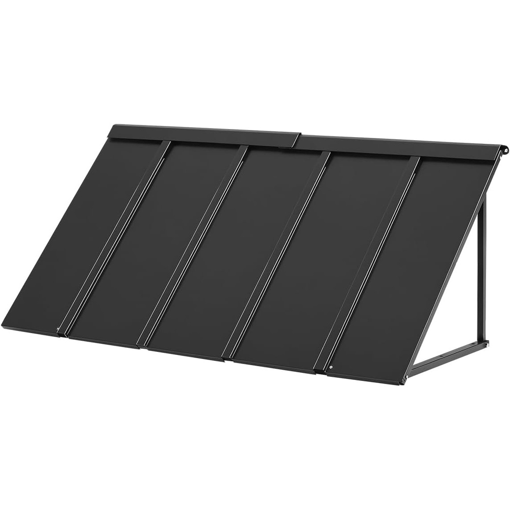 image:imageVEVOR Fixed Metal Awning 80 x 36 in Window Awning Door Canopy Stable Triangle Steel Frame Exterior Awnings Rain and Snow Sunlight Protection for Door Entrance Windows Porches Balconies56 x 24 inch