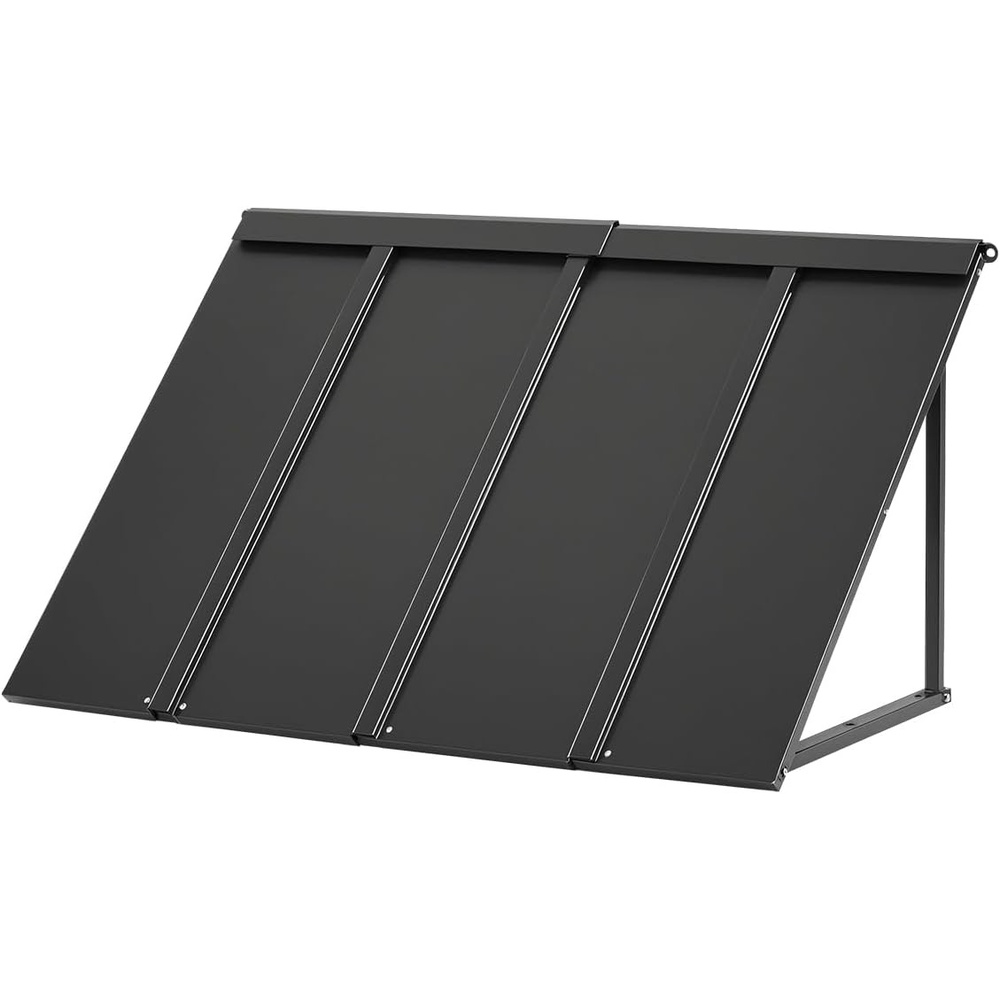 image:imageVEVOR Fixed Metal Awning 80 x 36 in Window Awning Door Canopy Stable Triangle Steel Frame Exterior Awnings Rain and Snow Sunlight Protection for Door Entrance Windows Porches Balconies44 x 24 inch