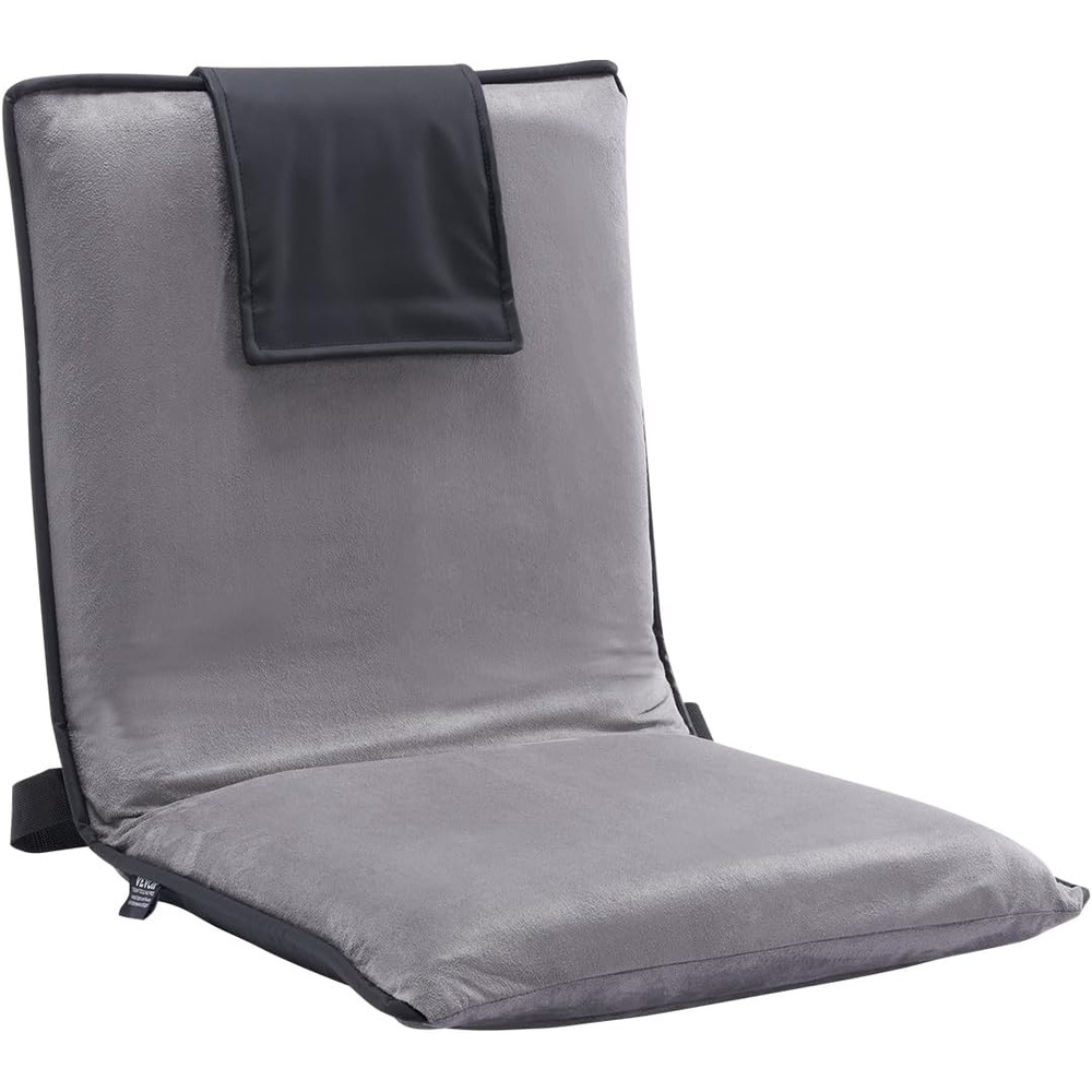 image:imageVEVOR Floor Chair 6Position Adjustable Meditation Chair with Back Support Folding Sofa Chair for Reading TV Watching and Gaming Portable Floor Seat Lounge Sofa Chair for Kids Teens Adults GrayGrey