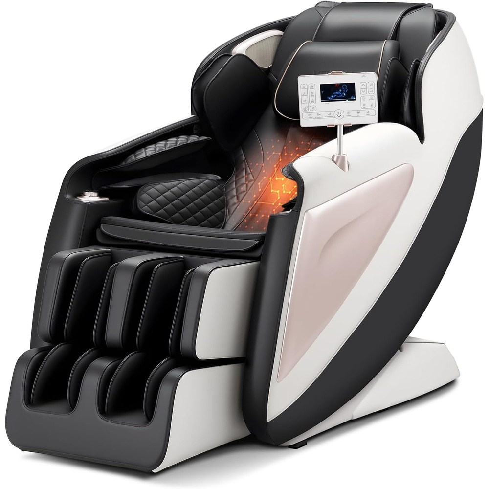 image:imageVEVOR Full Body Massage Chair 3D Zero Gravity Recliner with SL Track 18 Auto Modes Heat Foot Rollers Armrest Control LCD Display 36 Airbags Retractable Footrest3D  SL Track 2025