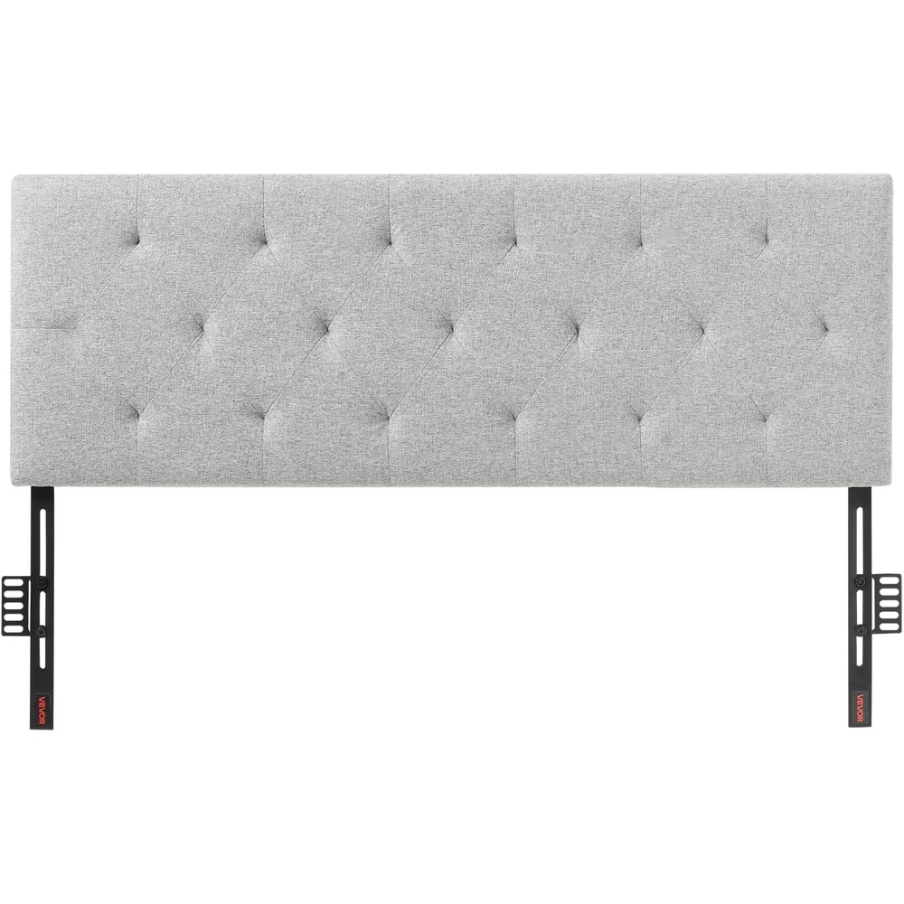 image:imageVEVOR Headboard Queen Size Headboard with Adjustable Height Comfortable Diamond Tufted for Queen Size Bed W622 x H42725453 x D276 in Ideal for Bedroom Hotel Homestay Dormitory BlackDiamond Tufted