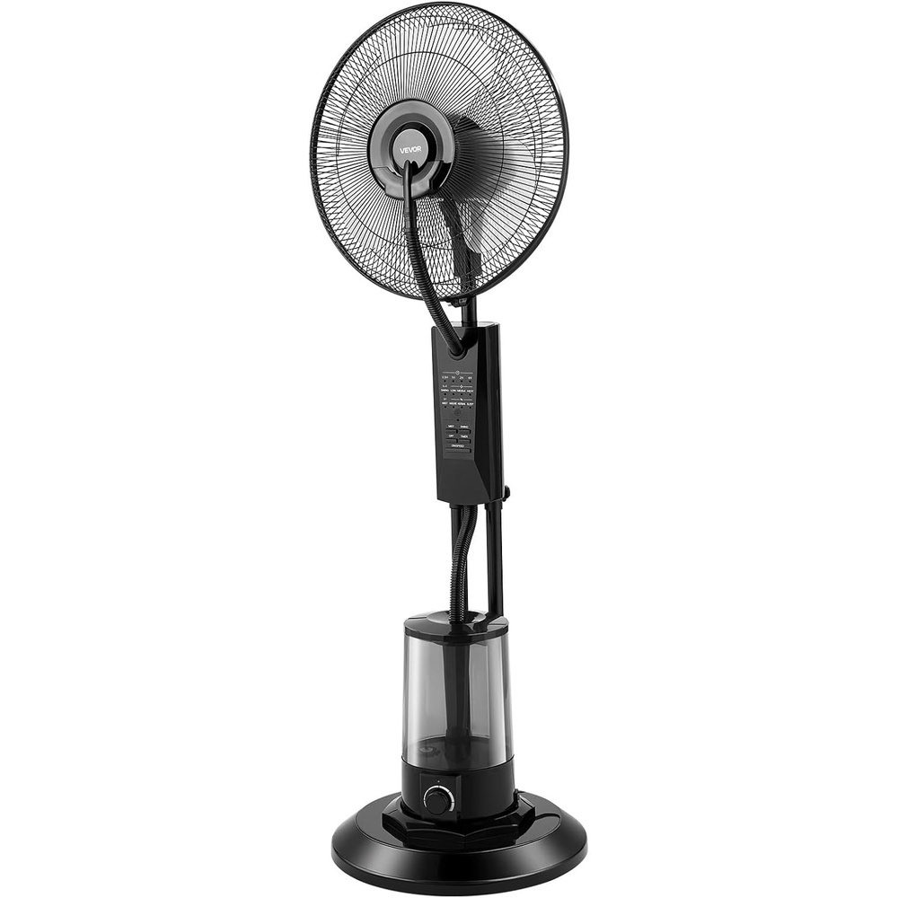 image:imageVEVOR Misting Fan 3 Wind Speeds Misting Standing Fan Mister Cooling Fans with 079 gal Water Tank Remote amp Panel Control Water Cooling Fans for Indoor Outdoor Garage Patio Living Room 3 Modes
