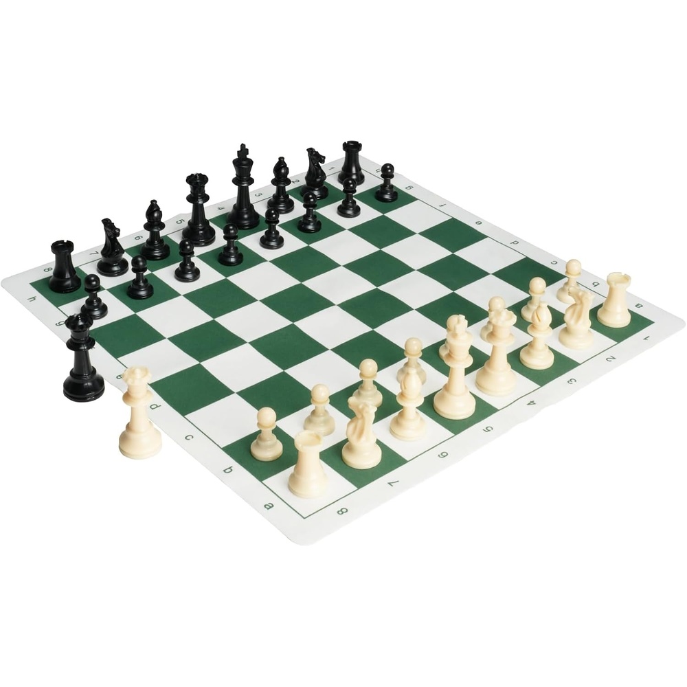 image:imageVEVOR Solid Wood Chess Set 15 inch 2in1 Chess Checkers Game Set Chess Board Games with Storage Drawer amp Weighted Chess Checkers Pieces amp 2 Queens Christmas Crafts Xmas GiftWhiteBlack