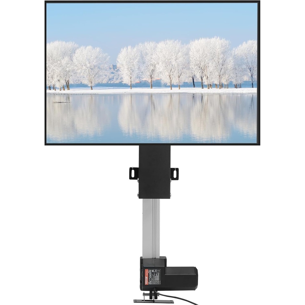 image:imageVEVOR Swivel Motorized TV Lift Stroke Length 40 Inch Motorized TV Mount Fit for 3270 Inch TV Lift with Remote Control Height Adjustable 28746811 InchLoad Capacity 154 LbsManual Swivel LR 302657500mm