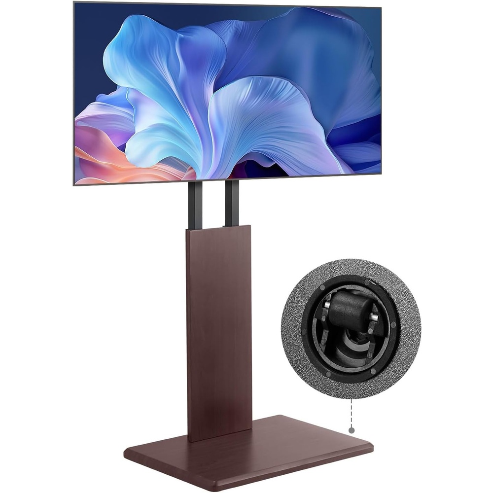 image:imageVEVOR Universal TV Stand Table Top TV Stand for 3270 inch Screens Swivel and Height Adjustable TV Mount Stand Holds up to 99 lbs with Power Strip for Living Room Bedroom MAX VESA 600 x 400 mm