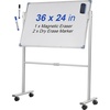 white rolling whiteboard
