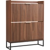 image:imageVEVOR Shoe Cabinet with 2 Flip Drawers MidCentury Shoes Storage Cabinet with AntiTipping Device Freestanding Fluted Shoe Organizer Ideal for Entrance Hallway Bedroom Living Room WalnutWalnut