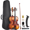 image:imageVEVOR Violin 44 Full Size for Adults Violin Fiddle Set for Beginners Student with Hard Case Rosin Bow Shoulder RestBridgeExtra StringsProfessional Solidwood Instrument Matte Brown14