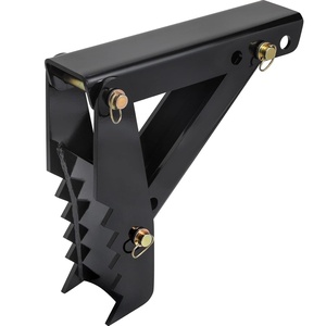 18 inch Backhoe Excavator Thumb Attachments Weld On Adjustable Boom Tractor Excavator 1/2Inch Teeth Thick Steel Plate Assembly 12MM Bolt-On Design(18inch)
