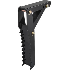 18 inch Backhoe Excavator Thumb Attachments Weld On Adjustable Boom Tractor Excavator 1/2Inch Teeth Thick Steel Plate Assembly 12MM Bolt-On Design(32inch)