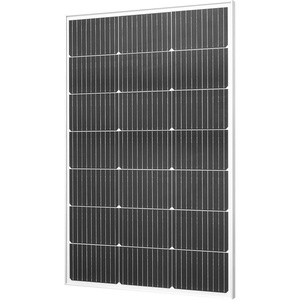 VEVOR 100W Monocrystalline Solar Panel, 23% High-Efficiency Mono PV Module with Stable MC4 Output & Aluminum Frame, IP65 Waterproof Solar Panel for Car Boat RV Flat Rooftop Off-Grid Applications(100W)