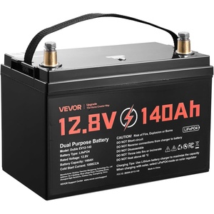 VEVOR 12V 60Ah LiFePO4 Dual Purpose Battery, 800CCA BCI Group 24 Deep Cycle & Starter Lithium Battery, Built-in Smart BMS, Automotive Start-Stop for RV, Marine, Trolling Motor, Car & Engine Starting(Group 31 140Ah 1000CCA)