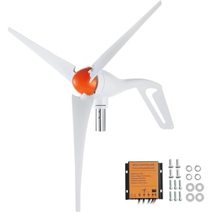 VEVOR 12V-500W Wind Turbine Generator Kit with Anemometer, 3-Blade Wind Power Generator, MPPT Controller & Adjustable Windward Direction, Suitable for Home, RVs, Boats, Farm(12V 500W 3-Blade)