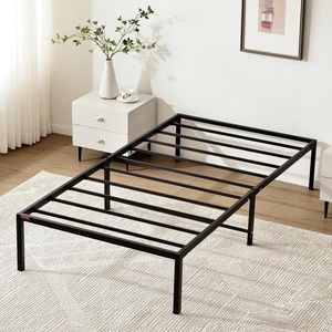 VEVOR 14 Inch Twin Metal Bed Frame Platform, No Box Spring Needed, Embedded Mattress Foundation with Steel Slat Support, Easy Assembly, Noise Free