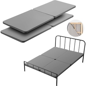VEVOR 1.5 in Bunkie Board, King Size Wooden Mattress Support for Bed, Bed Board Slats with 200D Oxford Cloth, Easy Assembly Support Under Mattress, 4 Pieces(Queen)