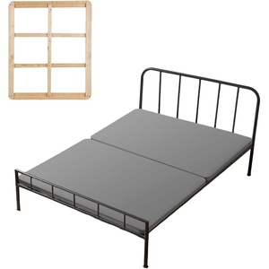 VEVOR 1.5 in Bunkie Board, King Size Wooden Mattress Support for Bed, Bed Board Slats with 200D Oxford Cloth, Easy Assembly Support Under Mattress, 4 Pieces(Full)