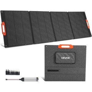 VEVOR 150W Foldable Monocrystalline Solar Panel, 23% Efficiency Portable ETFE Mono Solar Panel Charger with MC4 Output, Type-C, QC3.0 USB & DC Ports, IP67 Waterproof for Power Stations Camping Hiking(300W)