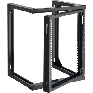 VEVOR 16U Open Frame Server Rack & Network Rack, Wall Mounted or Floor Standing, Heavy Duty 4 Post, with 2PCS Vented 1U Shelves & Mounting Hardware, Holds All 19” Networking IT Equipment AV Gear(12U Wall Rack)