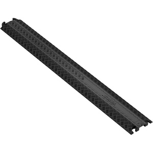 VEVOR 2 PCs Thermoplastic Rubber Drop Over Cable Cover Ramp, 2,000 lbs/axle Load Capacity, Heavy Duty Cable Hose Protector Ramp, Floor Cord Cover for High Walking Traffic Areas Home Office Warehouse(Small-1PACK)