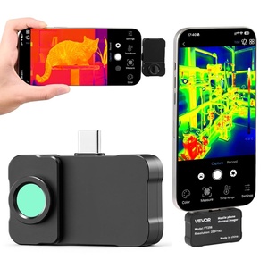 VEVOR 2025 Upgraded Thermal Camera for Android,Pro Thermal Imaging Camera with Macro Lens, Infrared Camera with 320 x 240 TISR Super Resolution, 15X Zoom, Thermal Imager for Phone (P2 Pro Android)(Small)