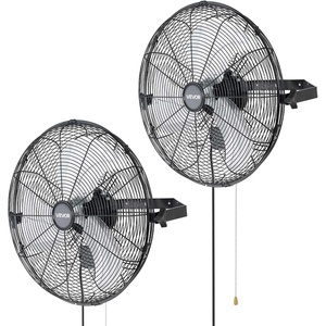 VEVOR 21 Inch Wall Mounted Fan with Lights, Ceiling Fan with Remote, 6-Speed Plug-in Wall Fan with Timer, 360° Tilt, for Bedroom, Garage, Workshop, Fits 4 E26 Bulbs (Bulbs Not Included)(18 in)