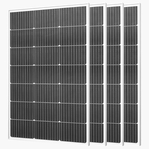 VEVOR 2PCS 100W Monocrystalline Solar Panels, 23% High-Efficiency Mono PV Module with Stable MC4 Output & Aluminum Frame, IP65 Waterproof Solar Panel for Car Boat RV Flat Rooftop Off-Grid Applications(400W)