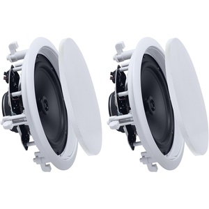 VEVOR 4 PCs 8 Inch in Ceiling Speakers, 400W Flush Mount Ceiling & in-Wall Speakers System with 8″ Woofer,1″ Tweeter, for Home Kitchen Living Room Bedroom or Covered Outdoor Porches(150W*2)