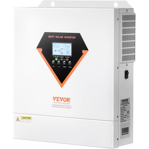 VEVOR 4000W Hybrid Solar Inverter, 24V DC to 230V AC Single-Phase, Pure Sine Wave Power Inverter, with Built-in 120A MPPT Solar Charge Controller, WiFi Module, for Lead Acid Lithium Battery Off-Grid(24V to 120V 3000W)