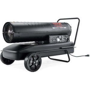 VEVOR 45000 BTU Forced Air Kerosene Diesel Heater, Portable Torpedo Space Heater W/Handle, Blower-Type for Jobsite/Garage/Warehouse/Workshop Construction/Outdoor Heating,Black(175 000 BTU)