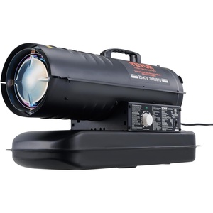 VEVOR 45000 BTU Forced Air Kerosene Diesel Heater, Portable Torpedo Space Heater W/Handle, Blower-Type for Jobsite/Garage/Warehouse/Workshop Construction/Outdoor Heating,Black(70 000 BTU)