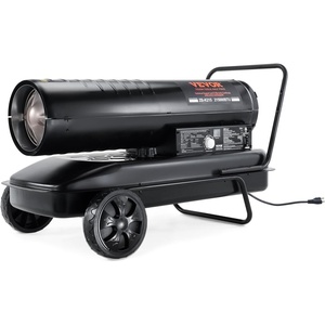 VEVOR 45000 BTU Forced Air Kerosene Diesel Heater, Portable Torpedo Space Heater W/Handle, Blower-Type for Jobsite/Garage/Warehouse/Workshop Construction/Outdoor Heating,Black(215 000 BTU)
