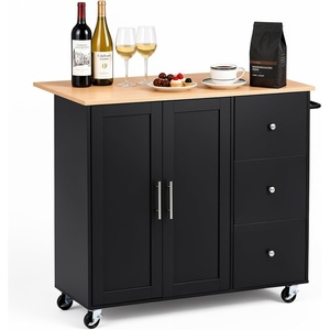 VEVOR 46″ Wood Top Breakfast Bar with Storage Cabinet, Farmhouse Kitchen Table with Adjustable Shelf, Drawer, for Dining Kitchen Living Room, White(42.4″ W (dropleaf))