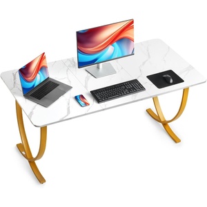 VEVOR 60″ Executive Desk with Drawers, Farmhouse Home Office Desk with Charge Station, Keyboard Tray, File Storage Cabinet, 200 LBS Load Capacity Wood Table, Easy Assembly, for Work Study, Walnut(White+gold)