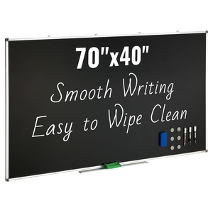 VEVOR 70 x 40 inch Black Board, Large Chalkboard with Aluminum Frame, Dry Erase Board for Office Home and School