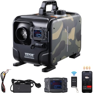 VEVOR 8KW Diesel Heater, 12V/24V All in One Diesel Air Heater, Bluetooth APP Control, Remote Control and Display Screen, CO Alarm, Fast Heating Horizontal Portable Diesel Heater for Vehicles, Garage(Camouflage Round)