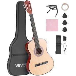 VEVOR Acoustic Guitar, Classical Guitar Starter Kit for Beginners, with Nylon Strings, Basswood Guitar, for Kids Adults Girls Boys Students(Natural)