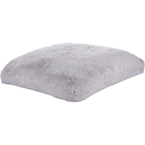 VEVOR Bean Bag Bed Chair, Convertible Chair from BeanBag to Lounge or Mattress, Gaint Bean Bag Chair Bed with Washable Cover for Adults, Fluffy Plush, Foam Filling and Side Pocket, Grey(Full Size)(Full)
