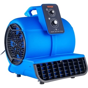 VEVOR Blower Fan, Low Profile Air Mover Carpet Dryer, 1000 CFM, 2 Speeds, Multi-Angle Airflow, Lightweight Portable for Crawlspaces, Attics, Basements, Bathrooms, Water Damage Restoration, Blue(2600 CFM (1/2 HP))