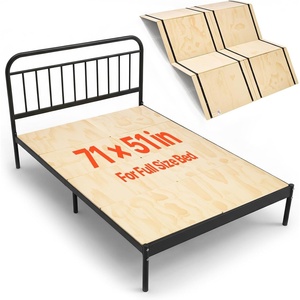 VEVOR Bunkie Board, Cal King 69.7 x 81.9 in, Foldable Bed Board Under Mattress with Nylon Webbing, Plywood, Rounded Edges, Anti-Sag Design for Metal Frames, Sleeper Sofas, Platform and Bunk Beds(Full)