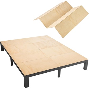 VEVOR Bunkie Board, Cal King 69.7 x 81.9 in, Foldable Bed Board Under Mattress with Nylon Webbing, Plywood, Rounded Edges, Anti-Sag Design for Metal Frames, Sleeper Sofas, Platform and Bunk Beds(King)