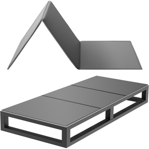 VEVOR Bunkie Board, Twin Size 75 x 37.8 in, Foldable Bed Board Under Mattress with Hook-and-Loop Straps, PP Core with 600D Oxford Fabric, Anti-Sag for Metal Frames, Bunk Beds, and Sleeper Sofas(Twin)