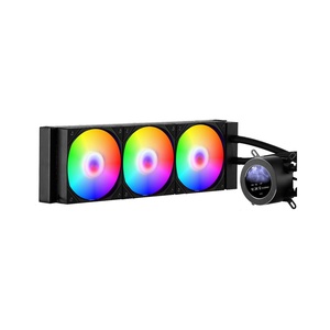 VEVOR CPU Liquid Cooler, AIO CPU Water Cooler – 240mm PWM Fans & Pump, Freestyle Images, GIFS, MP4, ℃ or Speed in 1.8” LCD Display, Fits Intel 115X/1366/2011/1700/1200, AMD AM4/AM5(360 mm PWM Fans  ARGB Light)