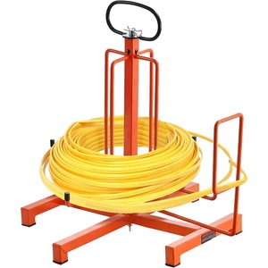 VEVOR Cable Dispenser, Floor or Stud Mounted, Wire Spool Rack, Portable Wire Rack Dispenser with Anti-Slip Metal Handle for Wiring Transport, Swivel Eyelet, for Electrical, Industrial and Retail Use(Wire Dispenser)